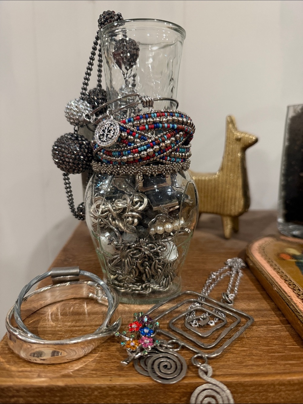 Metal dazzle statements and more jewelry jar